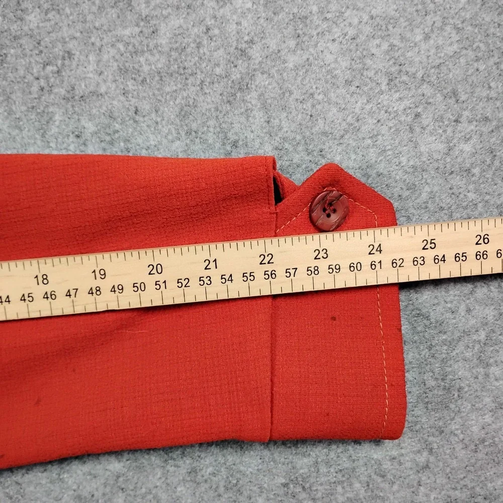 Vintage Montgomery Ward 70s Leisure Jacket Red Paisley Lining Mens 40 Bow Tie